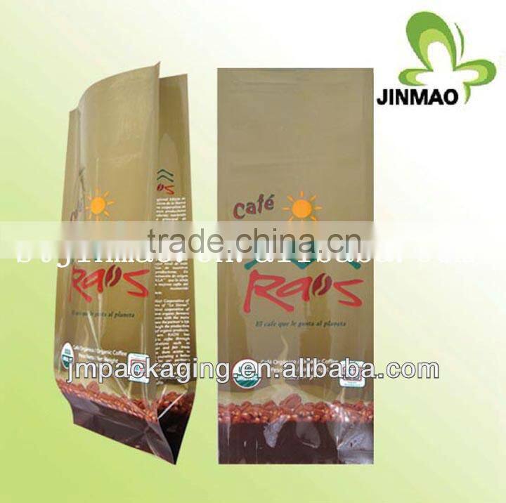 Fashionable design high food quality aluminum foil coffee bag