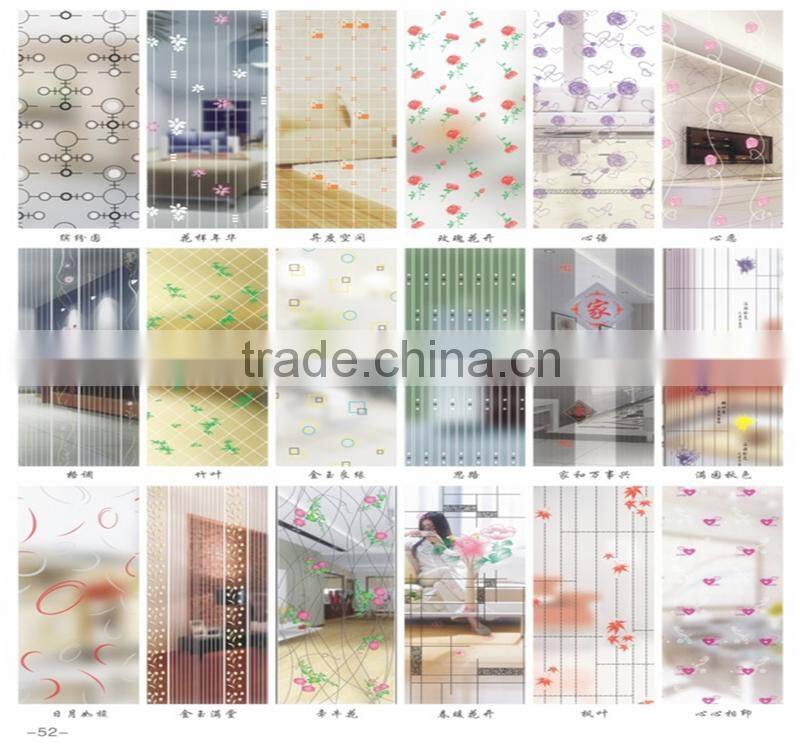 colorful design silkscreen printed glass for windows