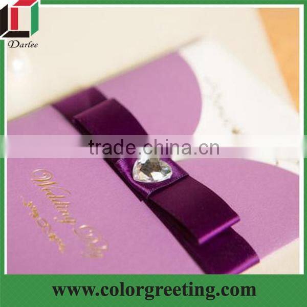 top grade extravagant ribbon elegant wedding invitation cards