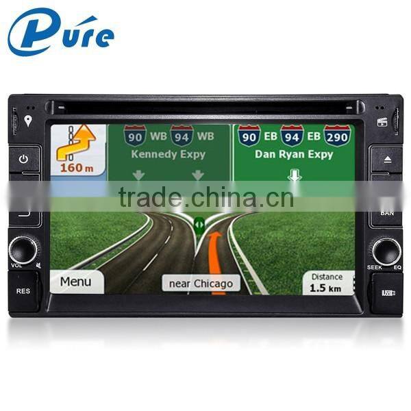 Universal Android4.4.4 OS 6.2 " 2 din car multimedia player with gps navigation system car dvd player