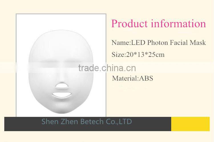 Skin Rejuvenation Therapy Photodynamics PDT New 7 Colors LED Photon Facial Mask
