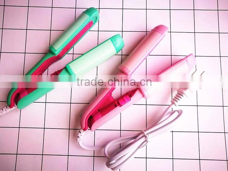 Professional Ceramic flat iron hair straightener and curler set