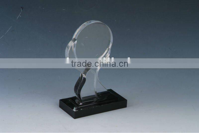 2012NEW HOT SALE glass acrylic trophy cup and trophies