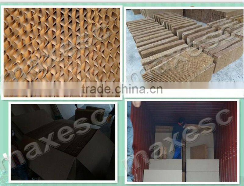 7090 Brown Color Plastic Evaporative Cooling Pads For Greenhouse