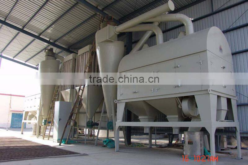 Cleaning machine for grain wheat silo
