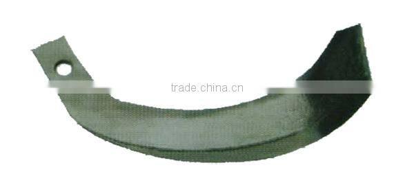 Long lasting rotary tiller blade for rotary cultivator