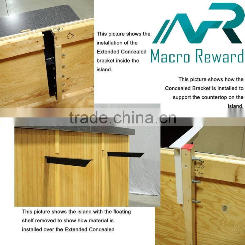 ASTM DIN EN 304 316 Stainless Steel Concealed Hidden Brackets for Warehouse