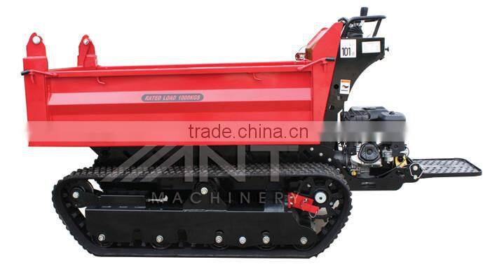 High quality mini hydraulic tracked power dumper BY1000M