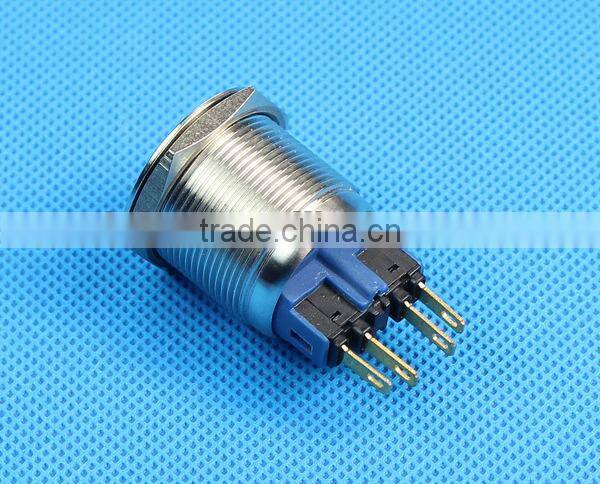 22mm latching metal push button switch