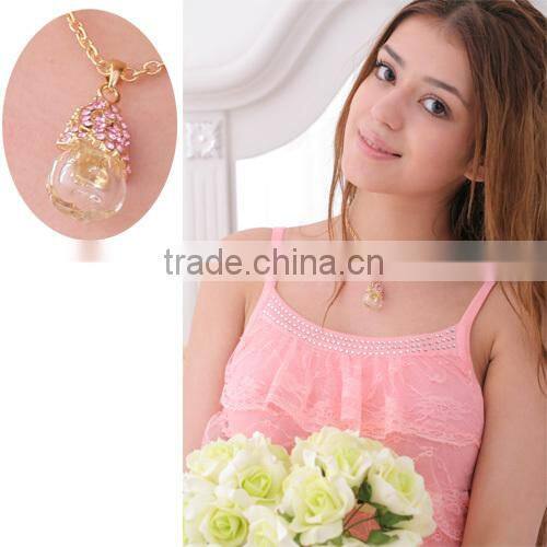 Fashion Enjoyment Jewelry Pendant Glass Perfume bottle jewelry