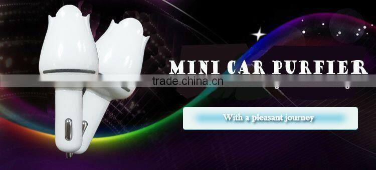 Promotion gift PM 2.5 removing 12V DC plug in car air purfier