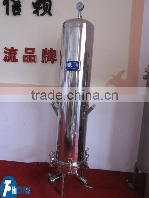 Precision micron cartridge filter in chemical water treatment