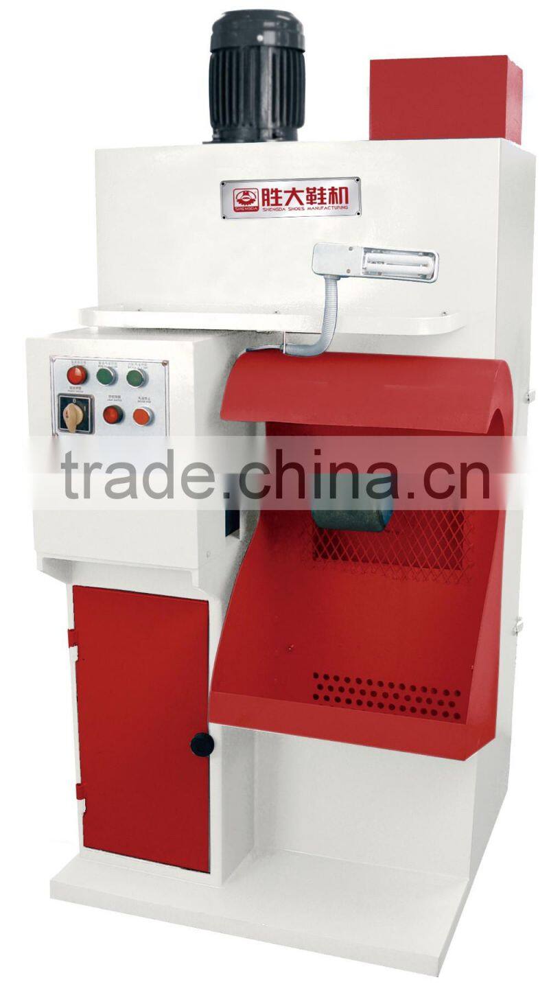 Noiseless grinding wheel type shoe sole Roughing Machine With cleaner