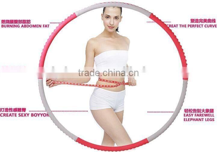 Fashion anti-break Anti-skid hula hoop/Increase weight stainless steel pipe hula hoop/detachable hula hoop