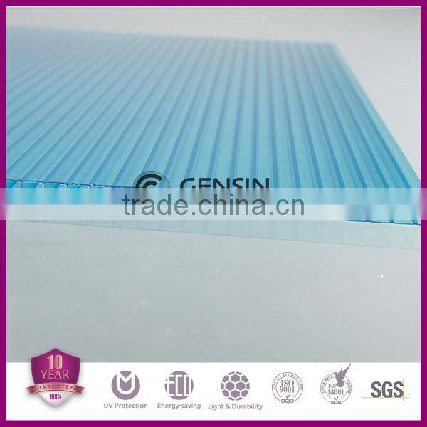 Haining UV blocking 6mm Polycarbonate Hollow Sheet