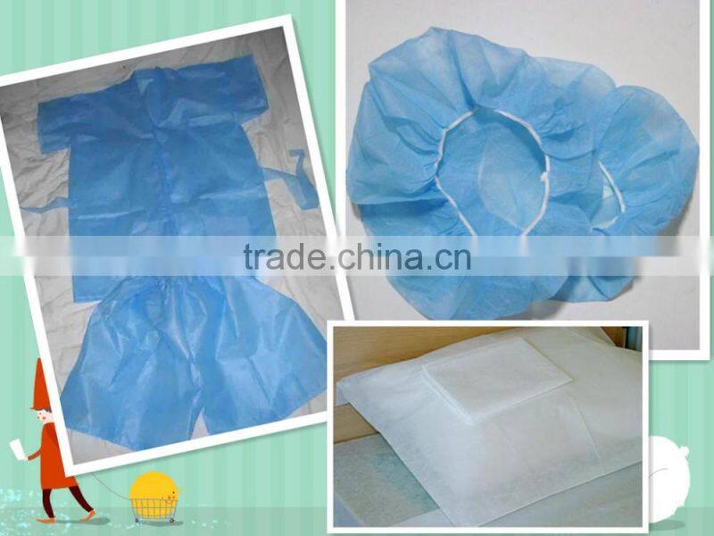 PE film laminated with PP nonwoven fabrics/PP+PE nonwoven fabric