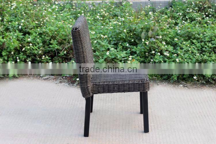 Outdoor wicker furniture corridor armless chair