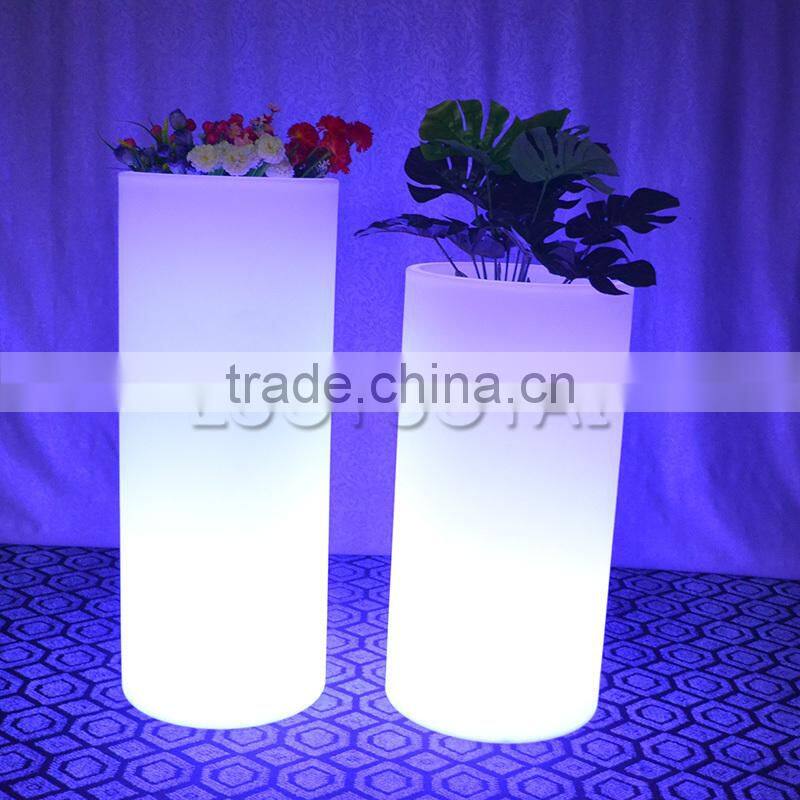 LED remote control ice bucket/ plastic led light flower pot LTT-CF09