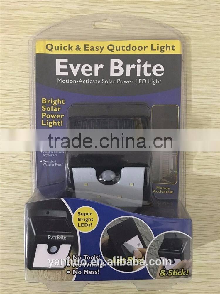 Solar LED Sensor Wall Night Light for Outdoor waterproof corridor