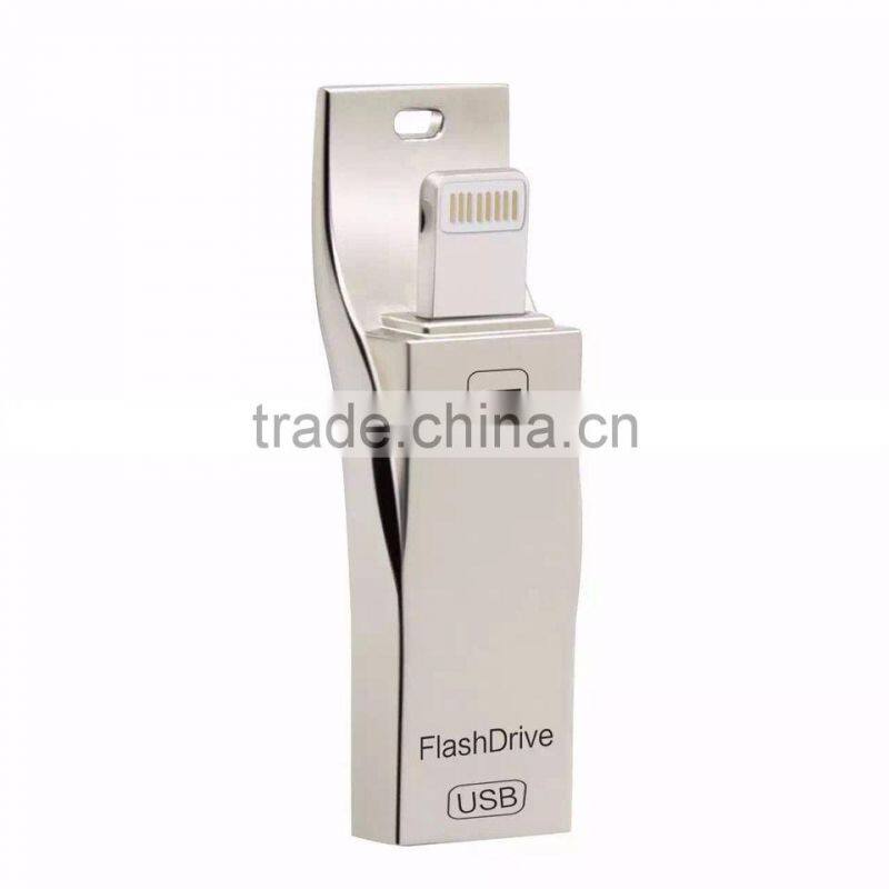 2016 Newest 8gb 16gb 32gb /1tb OTG USB Flash Drive For IPhone With Logo Custom