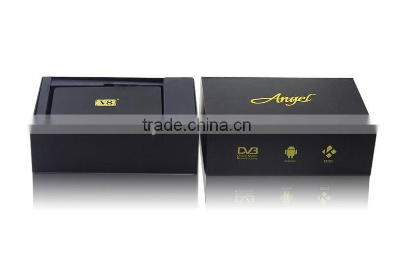 2016 New Powerful Andriod Combo DVB-S2+T2+Cable V8 Angel Satellite Receiver Built In Bluetooth and WiFi Support IPTV & VOD STB