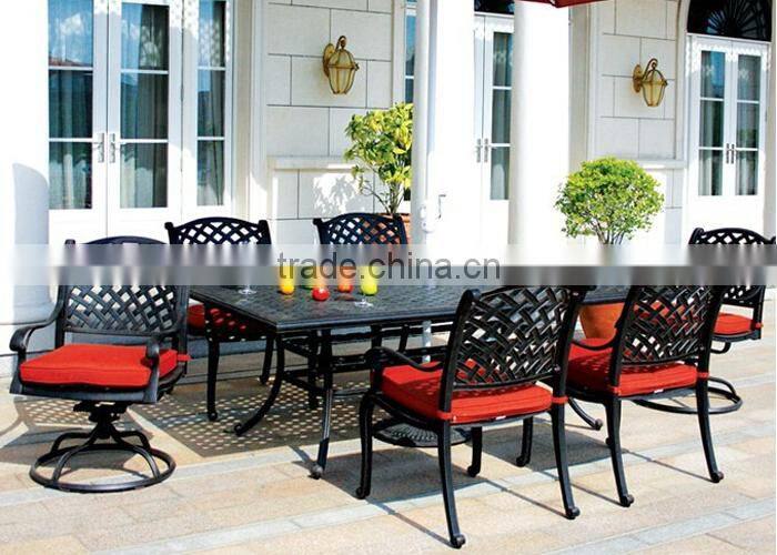 SIGMA cast aluminum garden dining set outdoor table and chairs