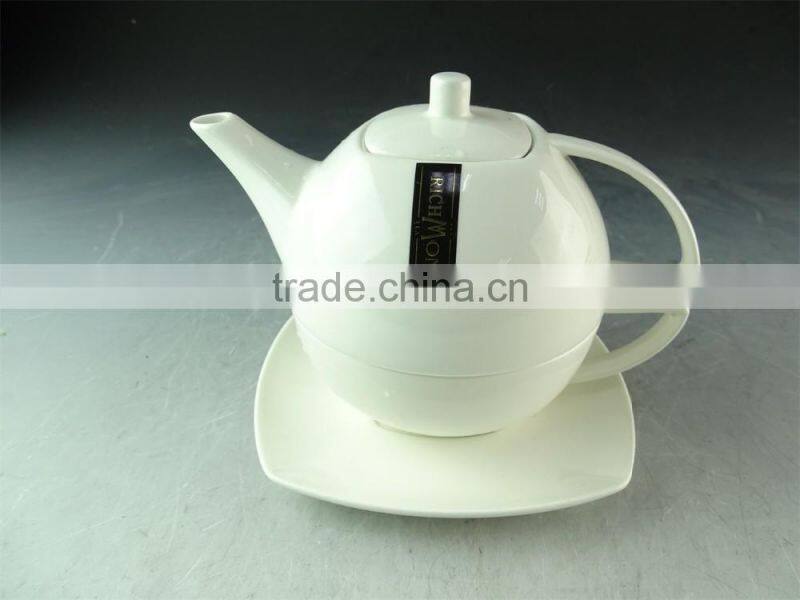 new AB grade factory ceramic teapot with cup and saucers set, stocked teapot set