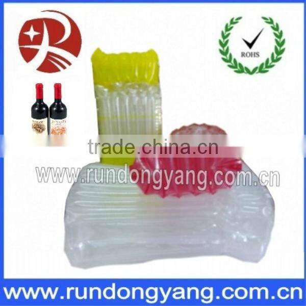 Christmas clear plastic air bubble red bubble bags for wine bottles