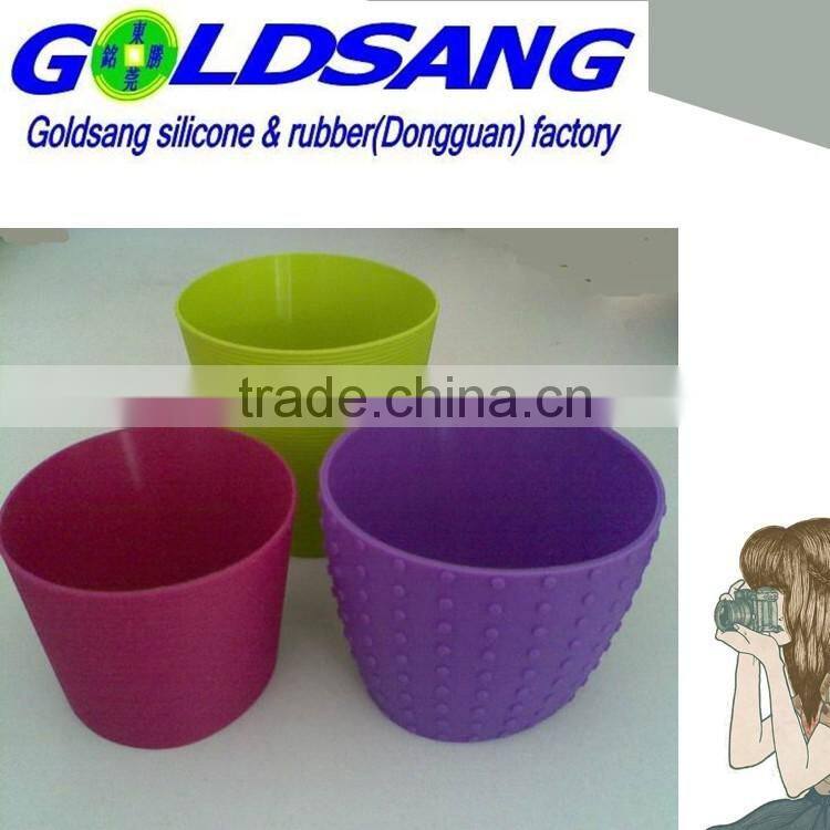 colorful silicone cup cover &non-slip hot resistant