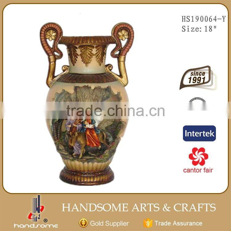 23 Inch Polyresin Home Decoration Flower Vase Stand