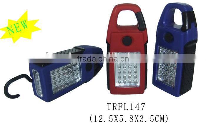 Plastic rotary hook magnetic 24+4 LED work light