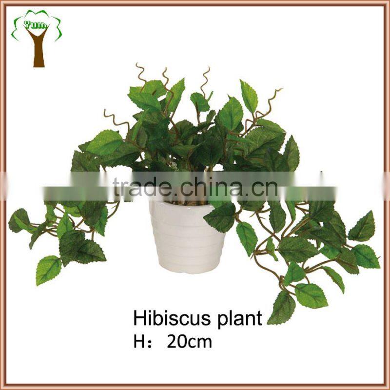artificial mini hibiscus plant bonsai