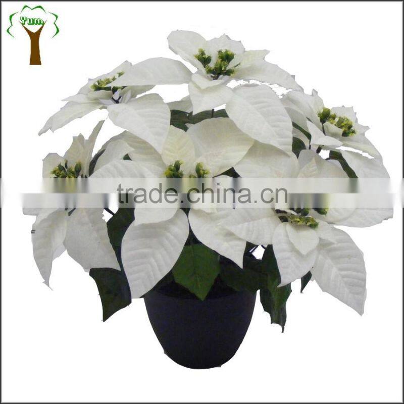 Artificial euphorbia plant bonsai christmas flower bonsai