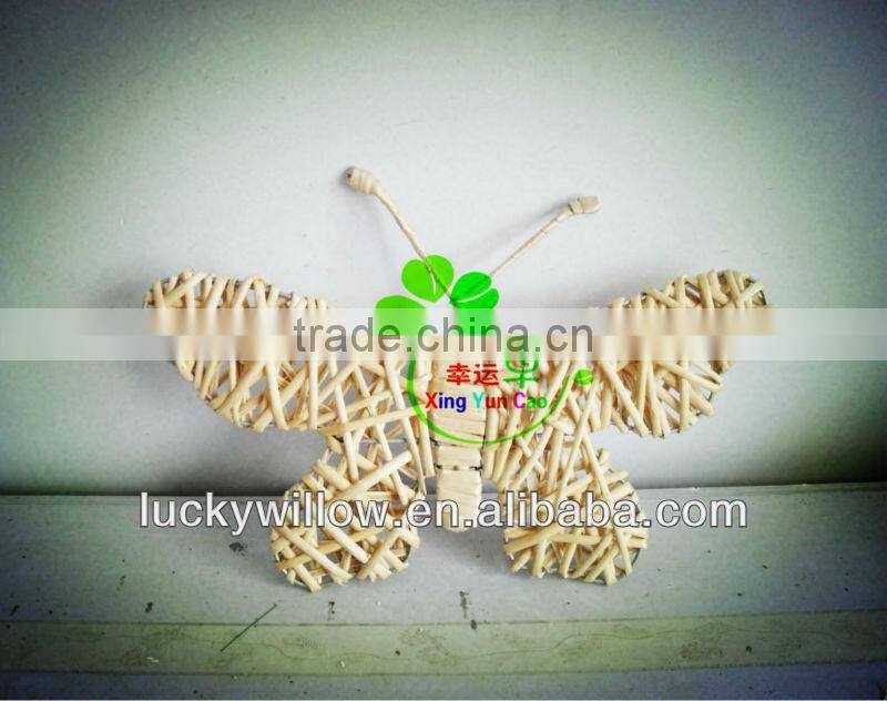 willow art crafts with riband for home&garden decoration