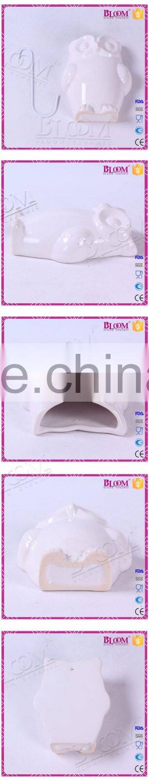 owl shape custom gift white ceramic humidifier for sale