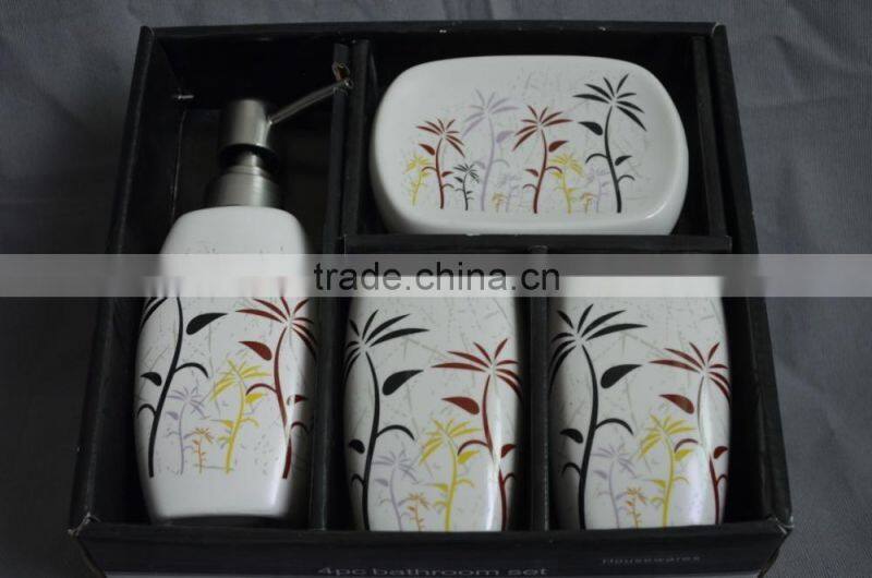 Ceramic elegant Bathroom Accessories Bath Set