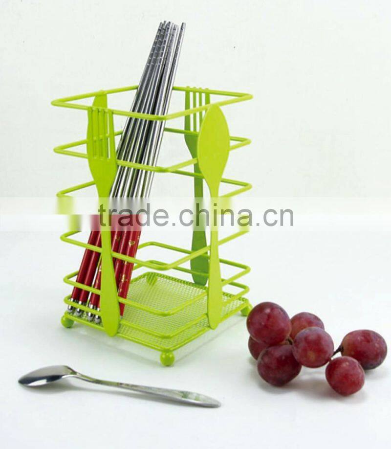 Trade assurance mental chopsticks cage for spoon fork chopsticks