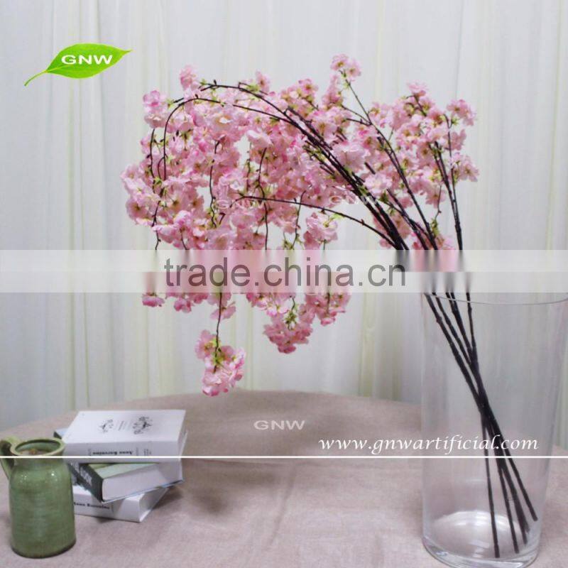 GNW BLB-CH1605010 Alibaba Most Competitive fabric artificial flower cherry blossom branch For Sale