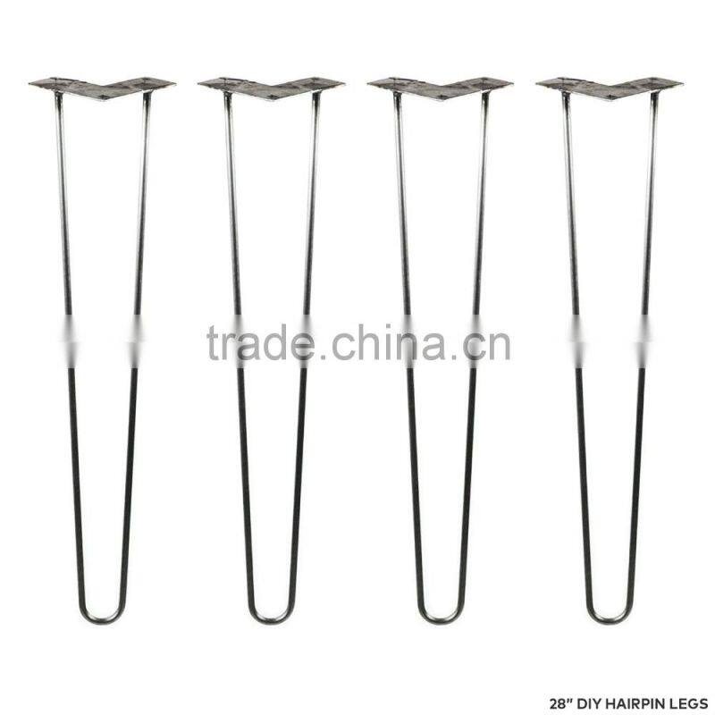 Furniture hardware steel hairpin legs,metal table leg FF089