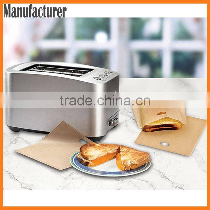 Microwave Toastabags Reusable Non-Stick Sandwich/Snack "In Toaster" Grilling Bags, 2 Pack