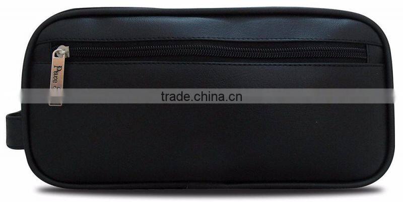 2017 Best saling Large capacity travel leather men toiletry bag
