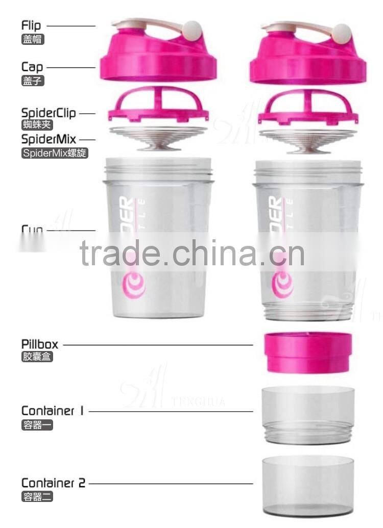 500ml Custom Logo hot and cold water jug shaker bottles for water