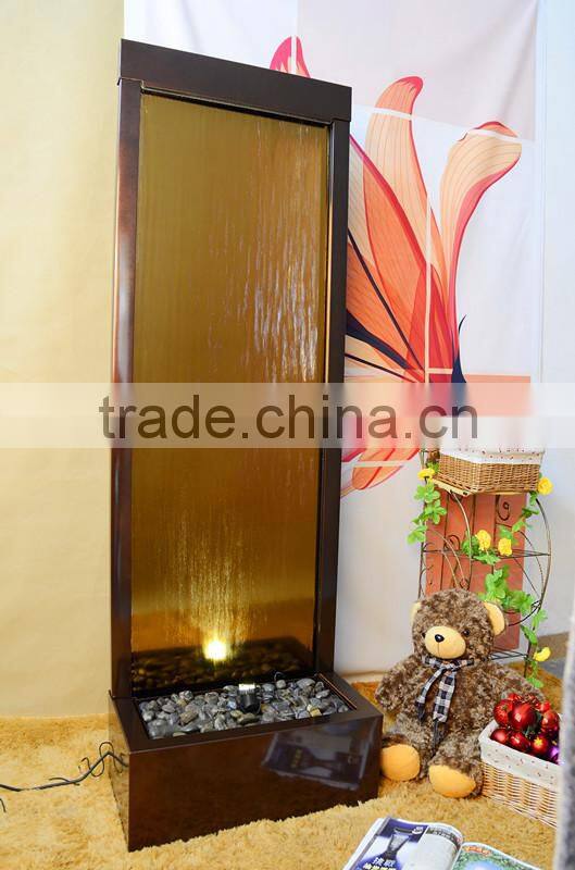 bronze mirror floor standing waterfall decoration items
