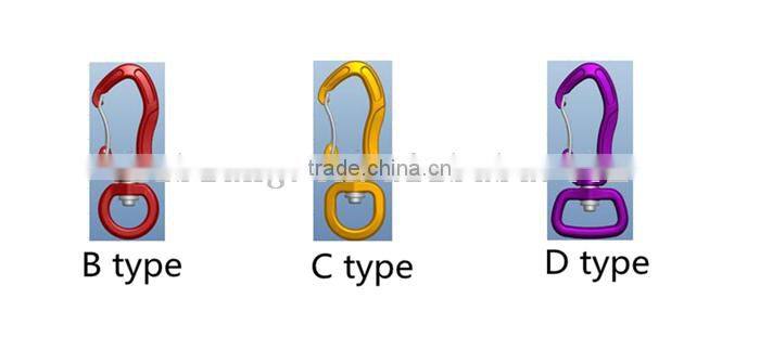 4 Different Types Ring of Colourful High Breaking Forece Locking Carabiner