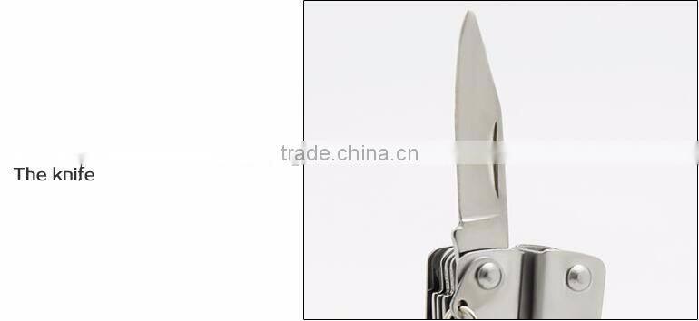 Special gift for men stainless steel LED portable folding mini multi tool pliers