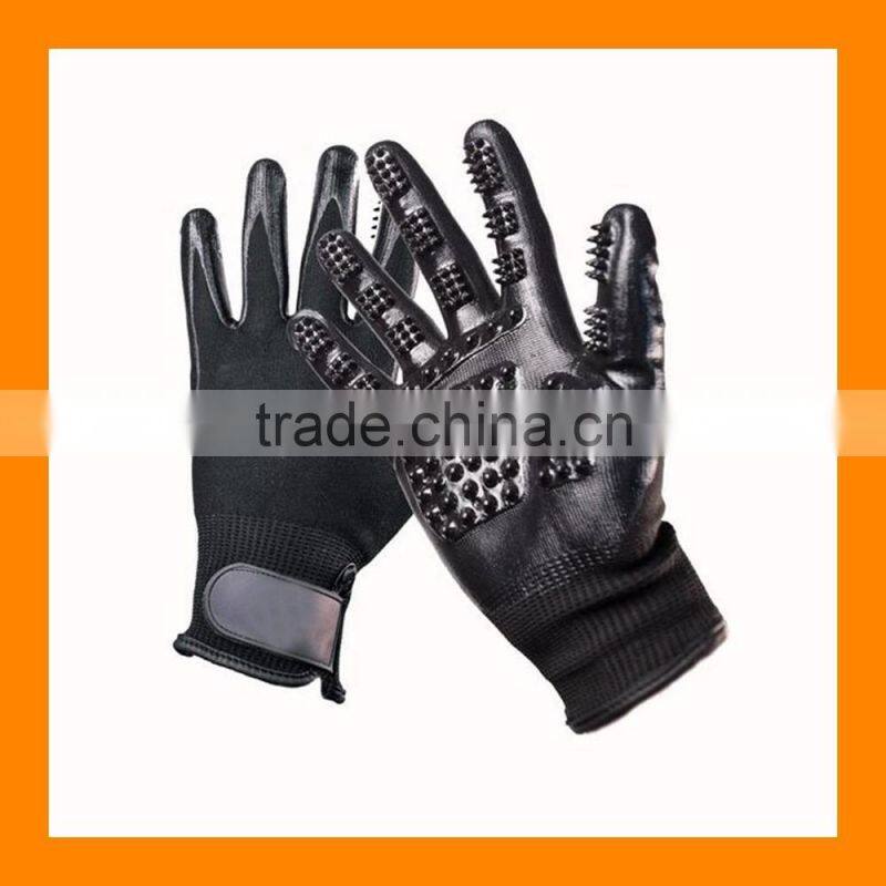 Flexible Tactile Touch Pet Grooming Gloves Pet Bathing Gloves for Horse Dog Cat
