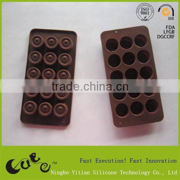 Silicone round chocolate mold food grade