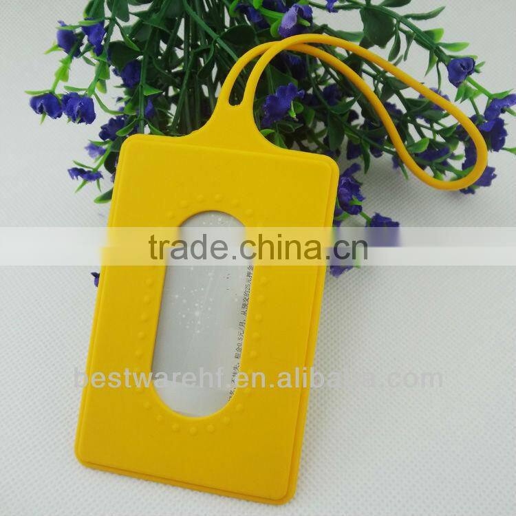 Fashion silicone promotion gifts,business card holder luggage tags