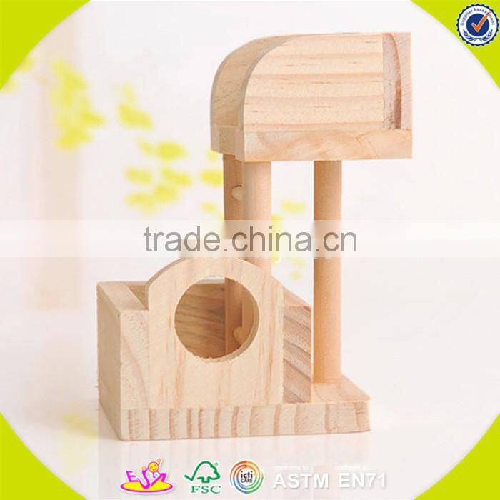 2017 New design wooden amusement facilities for hamster mini wooden amusement facilities for hamster W06F027