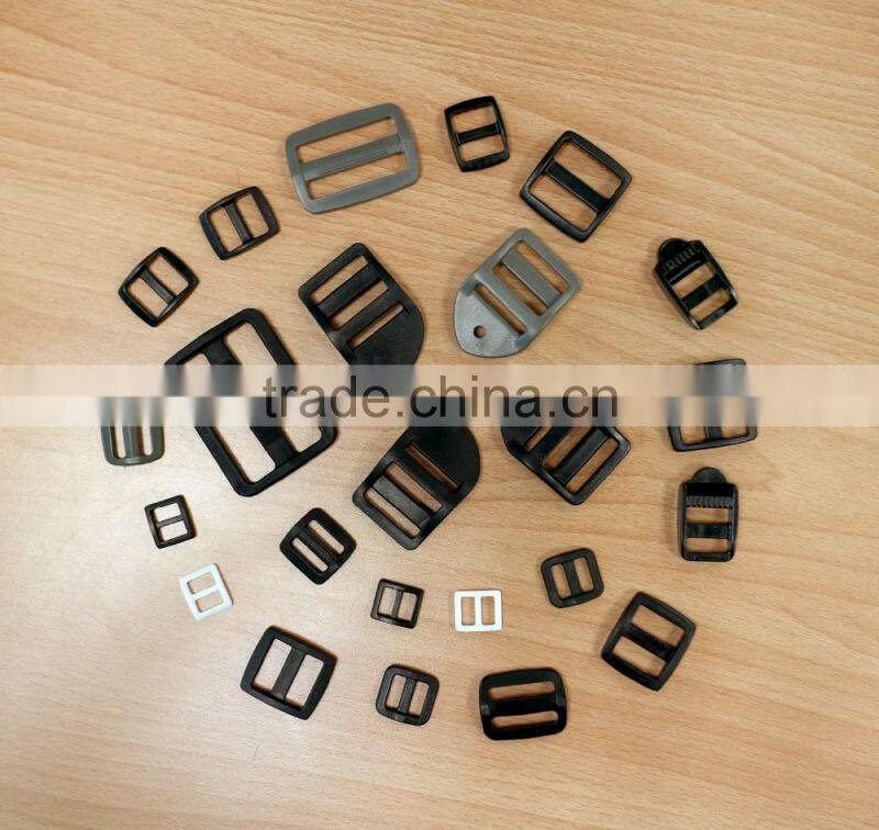 Black, White, Color, Plastic POM NYLON Loops, Rectangle rings